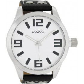 OOZOO Timepieces 51mm Black Leather Strap C1003